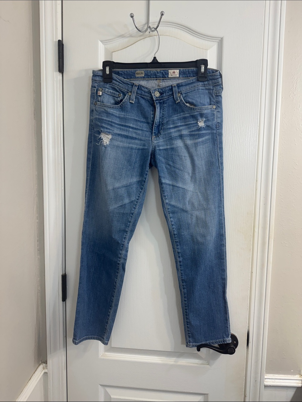 AG Adriano Goldschmied Light Blue Straight Leg Jeans